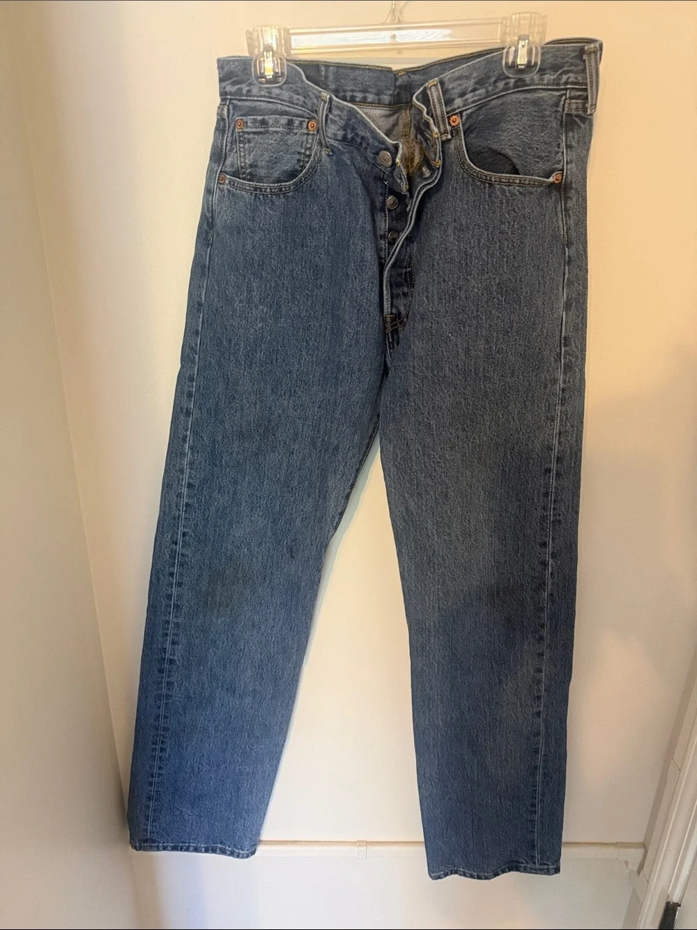 Levi's Men's Dark Blue Straight Leg Jeans